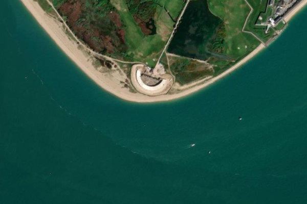 Immagine satellitare dei dintorni di Gilkicker Point