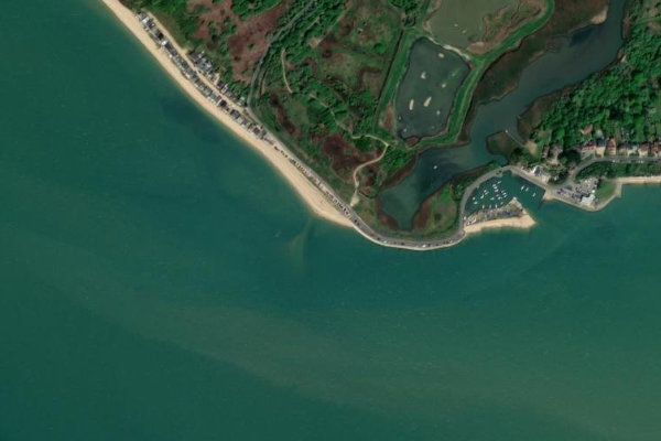Immagine satellitare dei dintorni di Rainbow Bar