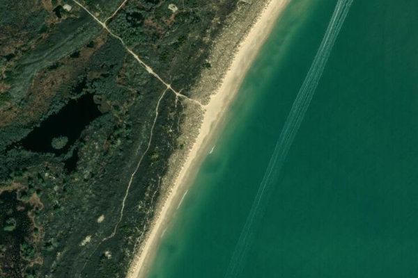 Immagine satellitare dei dintorni di Knoll Beach
