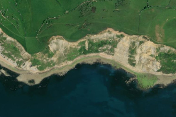 Immagine satellitare dei dintorni di East Ebb Cove