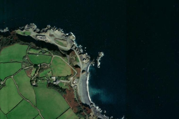 Immagine satellitare dei dintorni di Drawna Rocks