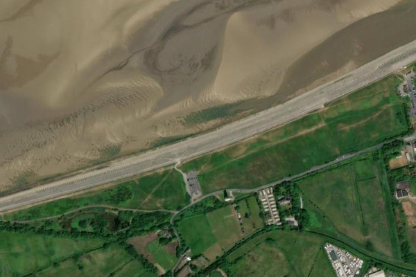 Immagine satellitare dei dintorni di Leasowe Lighthouse