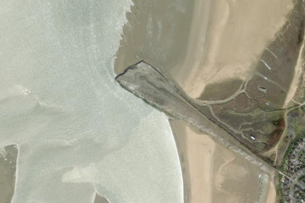 Immagine satellitare dei dintorni di Askam Pier