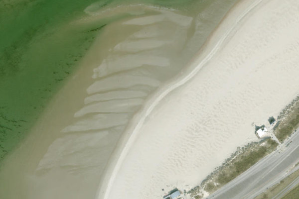 Immagine satellitare dei dintorni di Brouwersdam