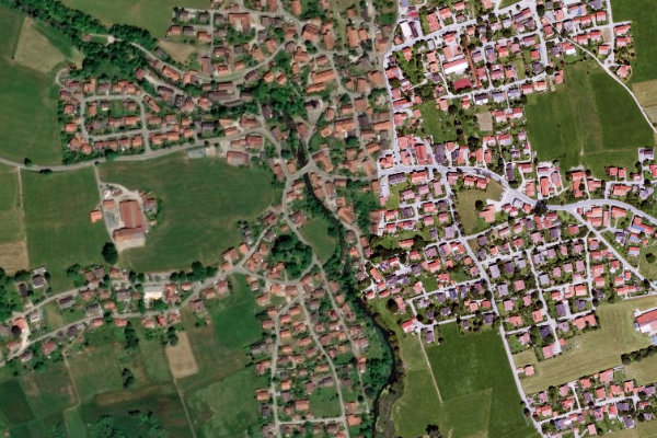 Immagine satellitare dei dintorni di Ach (Uffing)