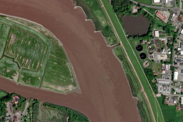 Immagine satellitare dei dintorni di Ems (Leer)