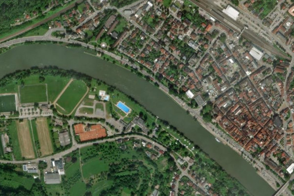 Immagine satellitare dei dintorni di Neckar (Eberbach)