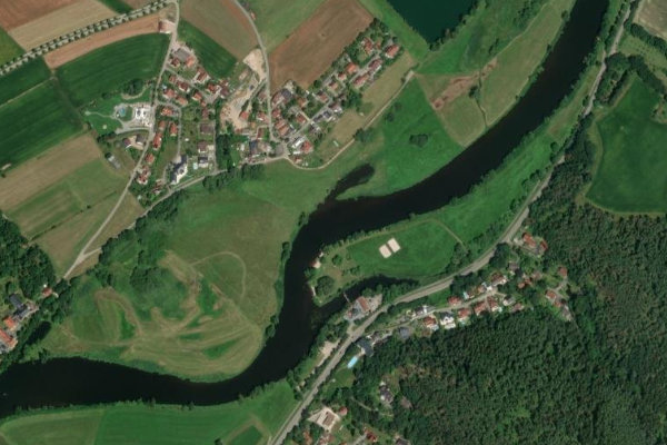 Immagine satellitare dei dintorni di Regen (Regenstauf)