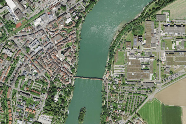 Immagine satellitare dei dintorni di Rhein (Bad Säckingen)