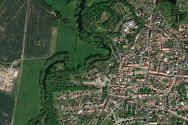 Immagine satellitare dei dintorni di Schwennigke (Groitzsch)