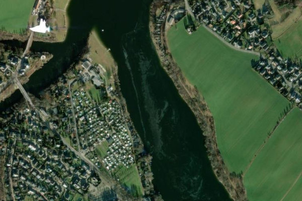 Immagine satellitare dei dintorni di Talsperre Malter