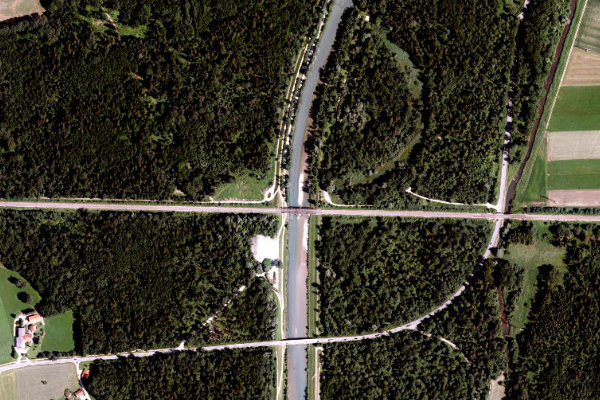 Immagine satellitare dei dintorni di Tiroler Ache (Übersee)