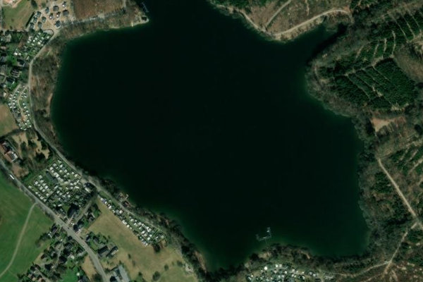 Immagine satellitare dei dintorni di Brucher Talsperre
