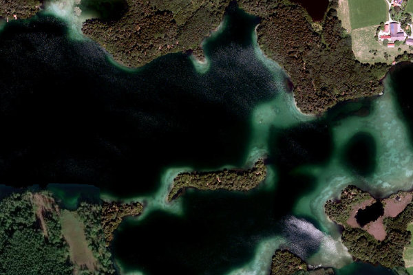 Immagine satellitare dei dintorni di Langbürgner See