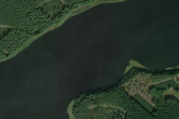 Immagine satellitare dei dintorni di Rätzsee