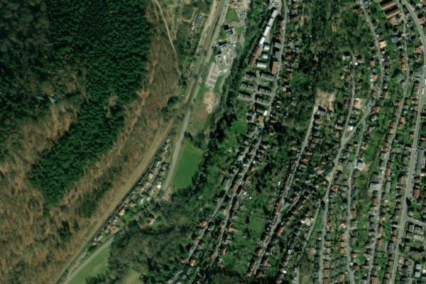 Immagine satellitare dei dintorni di Elsenz (Neckargemünd)