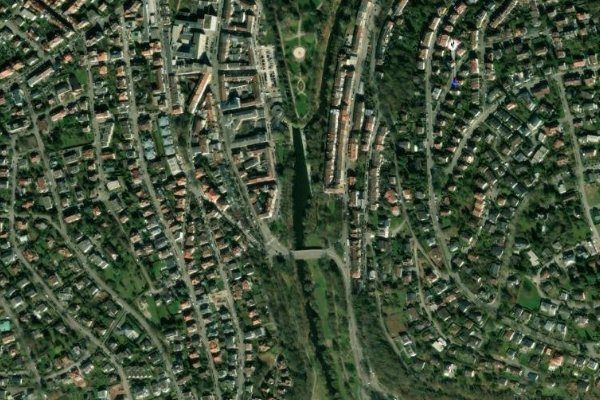 Immagine satellitare dei dintorni di Nagold (Pforzheim)