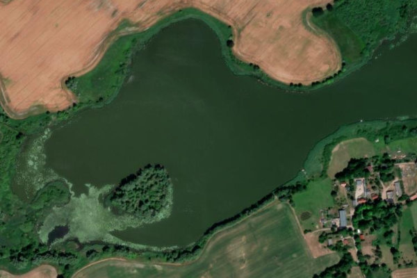 Immagine satellitare dei dintorni di Woostener See