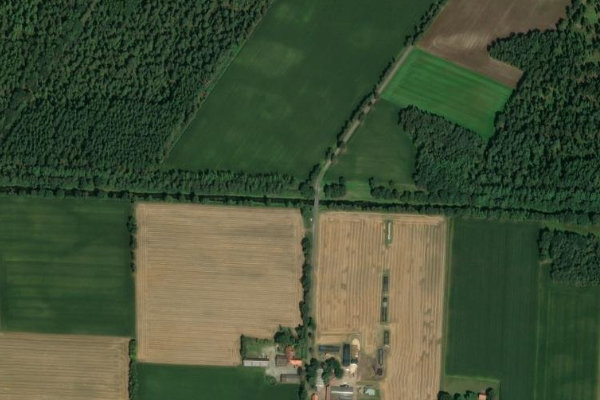 Immagine satellitare dei dintorni di Hahnenmoorkanal