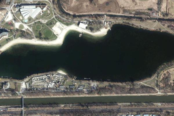 Immagine satellitare dei dintorni di Allersee (Wolfsburg)