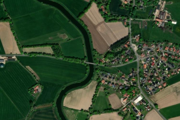 Immagine satellitare dei dintorni di Vechte (Esche)