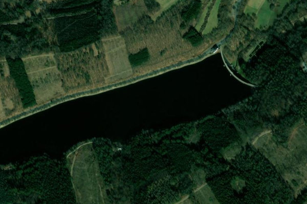 Immagine satellitare dei dintorni di Oestertalsperre