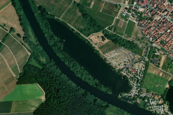 Immagine satellitare dei dintorni di Camping Katzenkopf
