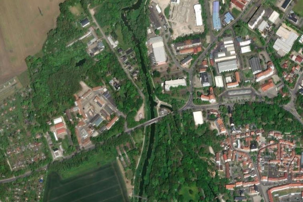 Immagine satellitare dei dintorni di Unstrut (Sömmerda)