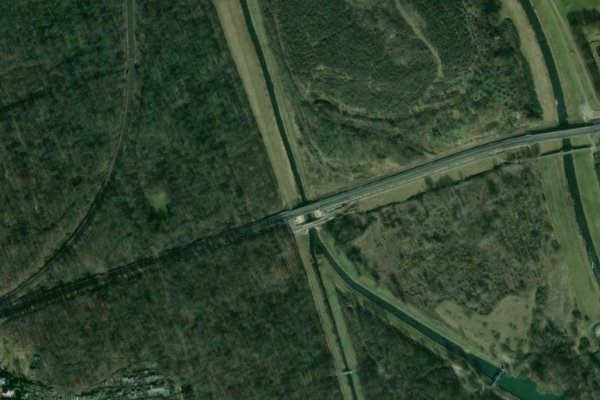 Immagine satellitare dei dintorni di Nahle (Leipzig)