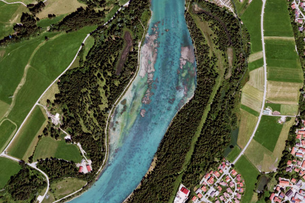 Immagine satellitare dei dintorni di Lechstaustufe 2a (Prem)