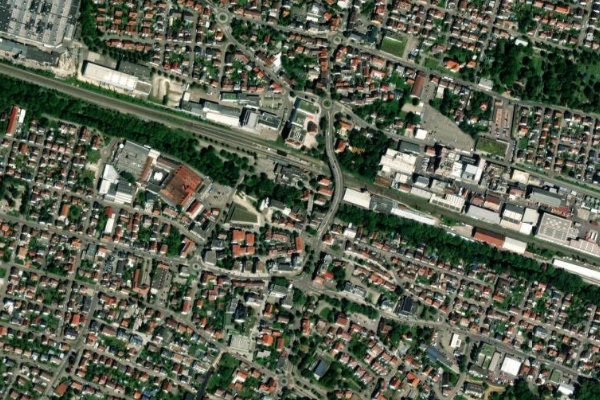 Immagine satellitare dei dintorni di Fils (Eislingen)
