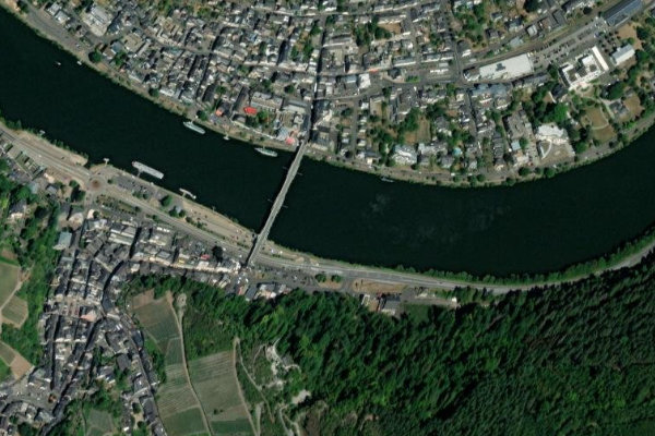 Immagine satellitare dei dintorni di Mosel (Traben-Trarbach)