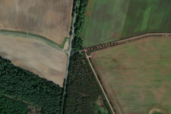 Immagine satellitare dei dintorni di Ludwigsluster Kanal