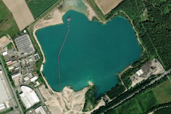 Immagine satellitare dei dintorni di Schertle-See