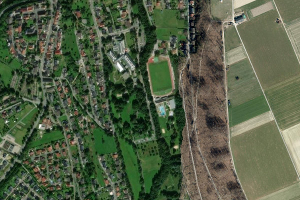 Immagine satellitare dei dintorni di Aa (Bad Wünnenberg)