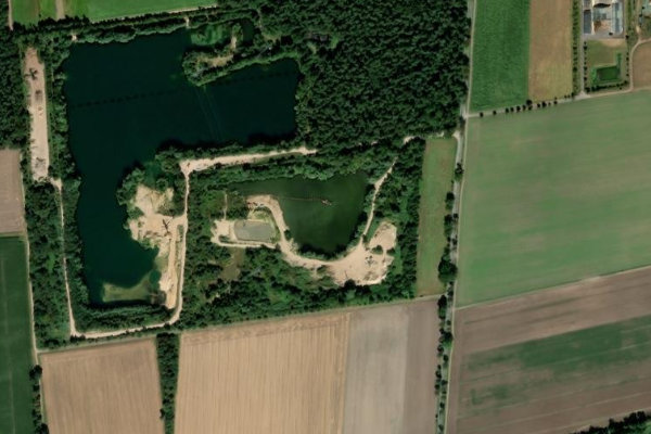 Immagine satellitare dei dintorni di Lohmeier See (Thönse)