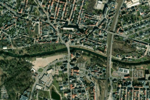 Immagine satellitare dei dintorni di Bode (Staßfurt)