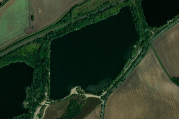 Immagine satellitare dei dintorni di Halberstädter See 3