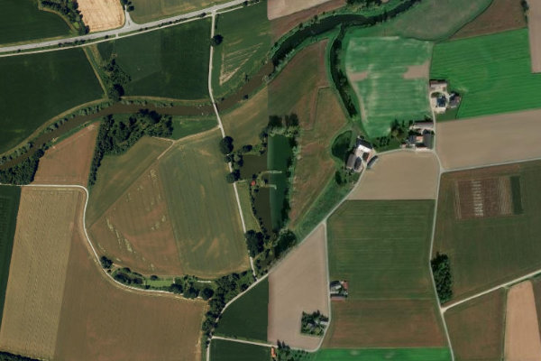 Immagine satellitare dei dintorni di Kirmersee (Pocking)