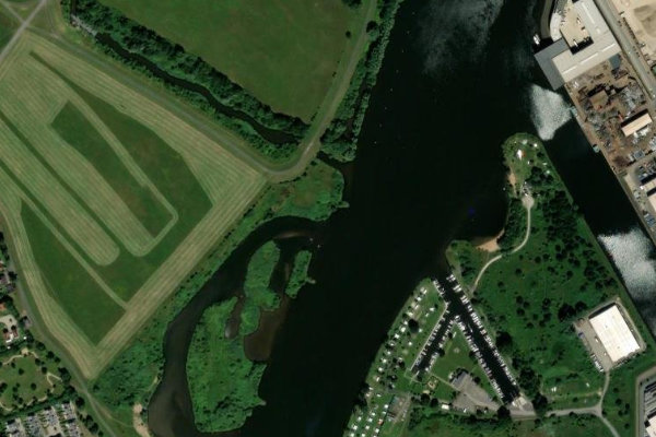 Immagine satellitare dei dintorni di Weser Bremen