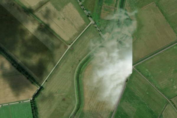 Immagine satellitare dei dintorni di Bornbach (Stemshorn)
