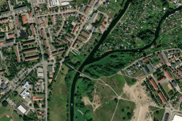 Immagine satellitare dei dintorni di Elde (Parchim)