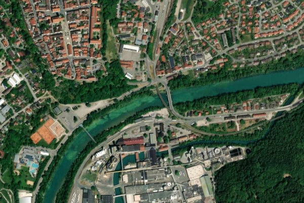 Immagine satellitare dei dintorni di Lech (Schongau)