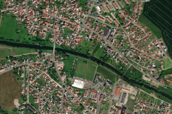 Immagine satellitare dei dintorni di Werra (Breitungen)