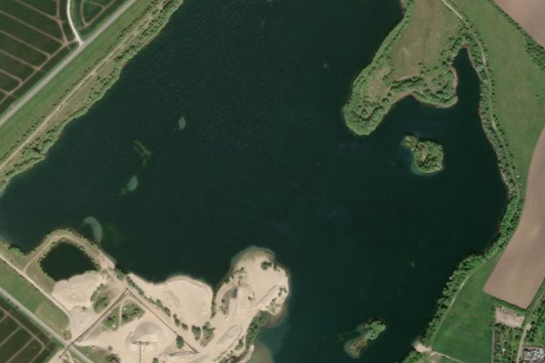 Immagine satellitare dei dintorni di Kiessee Tornitz