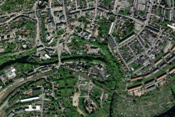 Immagine satellitare dei dintorni di Zschopau