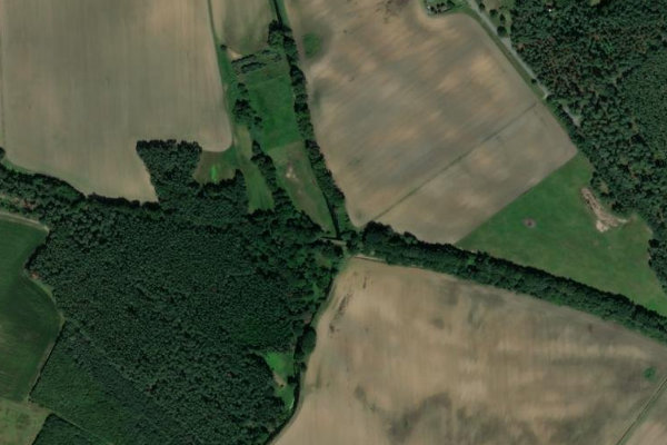 Immagine satellitare dei dintorni di Löcknitz (Lanz)