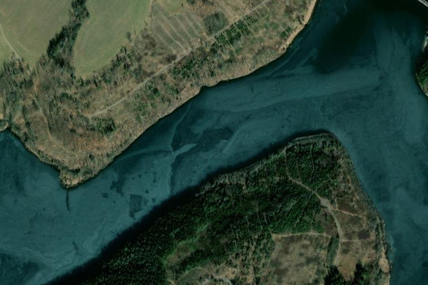 Immagine satellitare dei dintorni di Talsperre Feilebach