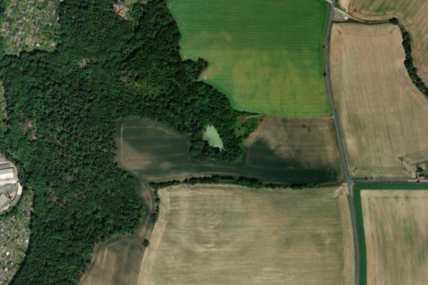 Immagine satellitare dei dintorni di Teich Bockwen/Scharfenberg
