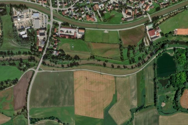 Immagine satellitare dei dintorni di Amper (Zolling)